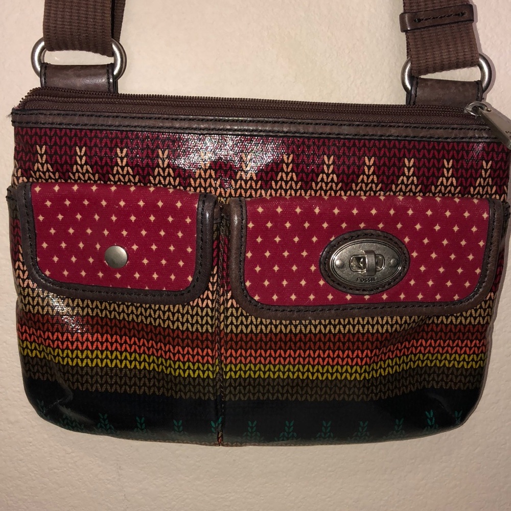 Multi Pattern Crossbody Bag - image 2